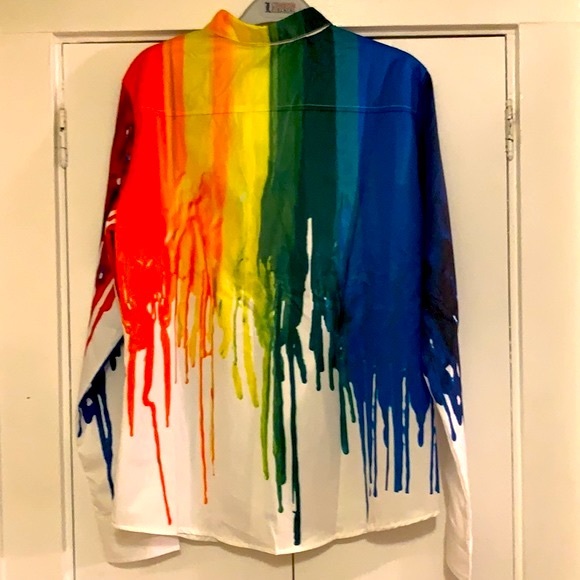 COPY - Men’s dripping paint shirt sz xxl by No. ID - Picture 2 of 7